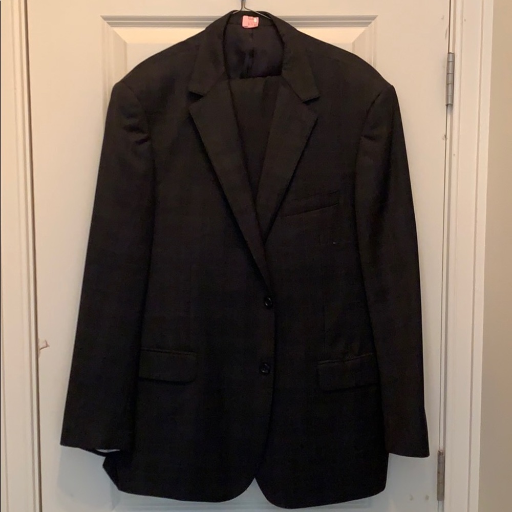 Byron black suit 100% wool